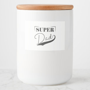 Étiquette Pour Bocaux Super papa
