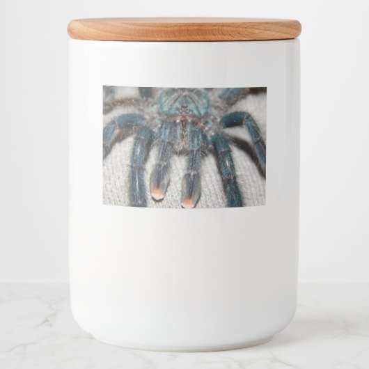 Étiquette Pour Bocaux tarantule bleue (Devant)