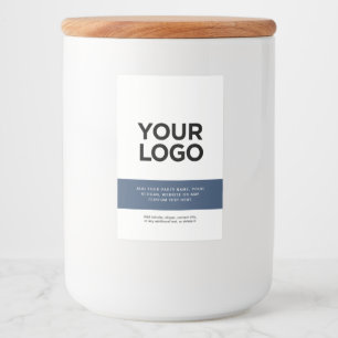 Étiquette Pour Bocaux Texte de Logo d'Entreprise Commercial Personnalisé