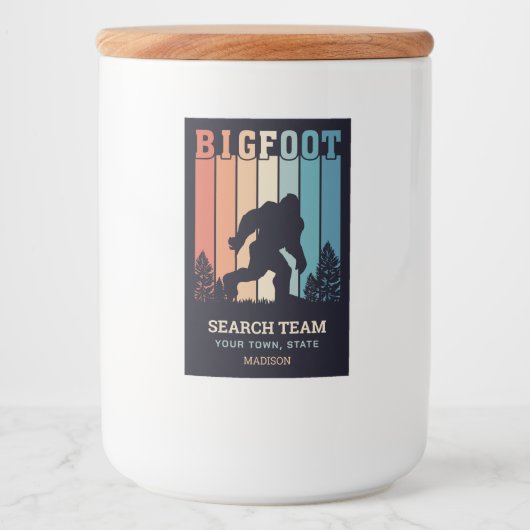 Étiquette Pour Bocaux Texte personnalisé (Devant)