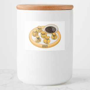 Étiquette Pour Bocaux Thai shrimp purse cartoon illustration 