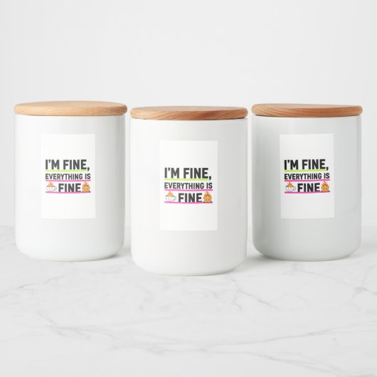 Étiquette Pour Bocaux The Ultimate "I'm Fine" Labels (Bouteilles)