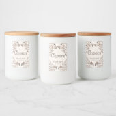 Étiquette Pour Bocaux Thème Brown Floral Mariage (Bouteilles)