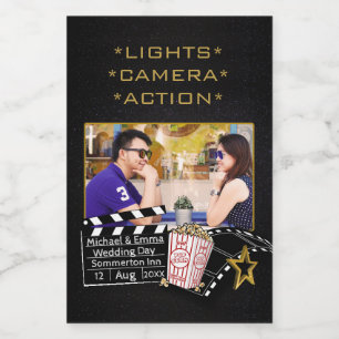 Étiquette Pour Bocaux Thème de cinéma personnalisé Star Photo personnali