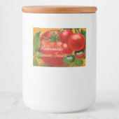 ÉTIQUETTE POUR BOCAUX TOMATOES CHATOUILLERS CANNINGS SAUCE TOMATO (Devant)