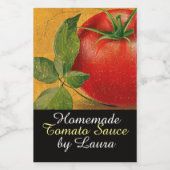 ÉTIQUETTE POUR BOCAUX TOMATOES CHATOUILLERS CANNINGS SAUCE TOMATO (Étiquettes simples)
