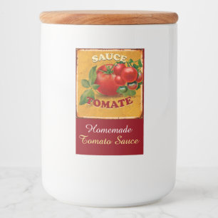 ÉTIQUETTE POUR BOCAUX TOMATOES CHATOUILLERS CANNINGS SAUCE TOMATO
