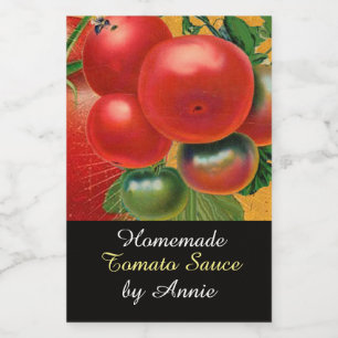 ÉTIQUETTE POUR BOCAUX TOMATOES CHATOUILLERS CANNINGS SAUCE TOMATO