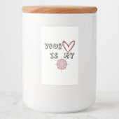 Étiquette Pour Bocaux Ton coeur est mon boussole (Devant)