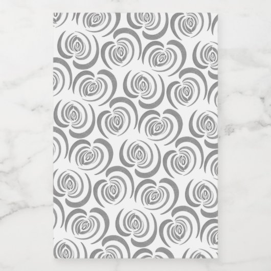 Étiquette Pour Bocaux Tons tulipe bleus gris (Étiquettes simples)