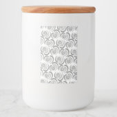 Étiquette Pour Bocaux Tons tulipe bleus gris (Devant)