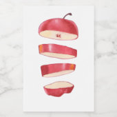 Étiquette Pour Bocaux Tranches de pommes (Étiquettes simples)