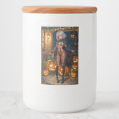 Étiquette Pour Bocaux Trick ou le traitement, Brave Halloween Costume Gi (Devant)