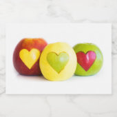 Étiquette Pour Bocaux Trois pommes (Étiquettes simples)