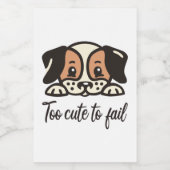 Étiquette Pour Bocaux Trop mignon pour échouer (Étiquettes simples)