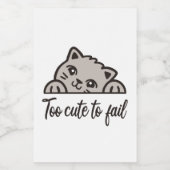 Étiquette Pour Bocaux Trop mignon pour échouer (Étiquettes simples)