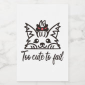 Étiquette Pour Bocaux Trop mignon pour échouer (Étiquettes simples)