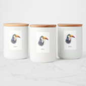 Étiquette Pour Bocaux Tropical Splendor Toucan, personnalisé (Bouteilles)