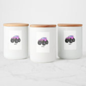 Étiquette Pour Bocaux Un Pink Monster Cartoon (Bouteilles)