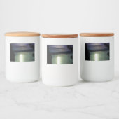 Étiquette Pour Bocaux Une Pleine lune Reflétant L'Art Nautique Egéen (Bouteilles)