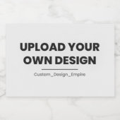 Étiquette Pour Bocaux Upload Your Own Design Here | Custom Template (Étiquettes simples)