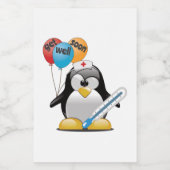 Étiquette Pour Bocaux Va-t'en bientôt. Infirmière de pingouin. (Étiquettes simples)