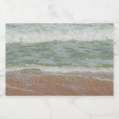 Étiquette Pour Bocaux Vagues sur la plage Image tropicale (Étiquettes simples)