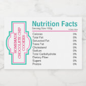 Étiquette Pour Bocaux Valeur nutritive (Étiquettes simples)