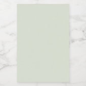 Étiquette Pour Bocaux Vert Whisper Uni (Étiquettes simples)