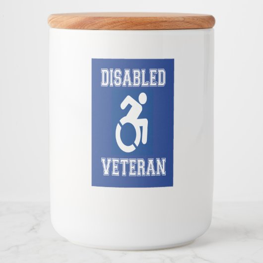 Étiquette Pour Bocaux Vétérinaire handicapé (Devant)