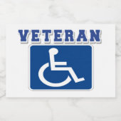 Étiquette Pour Bocaux Vétérinaire handicapé handicapé (Étiquettes simples)