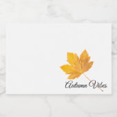 Étiquette Pour Bocaux Vibes d'automne (Étiquettes simples)