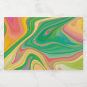 Étiquette Pour Bocaux vibratory color art (Étiquettes simples)