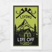 ÉTIQUETTE POUR BOCAUX VIE HORS GRILLE (Étiquettes simples)