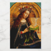 Étiquette Pour Bocaux Vierge Marie par Jan van Eyck (Étiquettes simples)