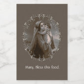 Étiquette Pour Bocaux Vierge vintage et enfant avec cadre argenté (Étiquettes simples)