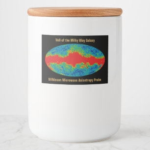 Étiquette Pour Bocaux Voile Galaxy Voie Lactée sur l'univers WMAP