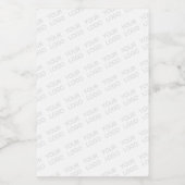 Étiquette Pour Bocaux Votre logo éclairci automatiquement et répétitif (Étiquettes simples)