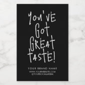 Étiquette Pour Bocaux Vous avez un excellent goût boîte scellée emballag (Étiquettes simples)