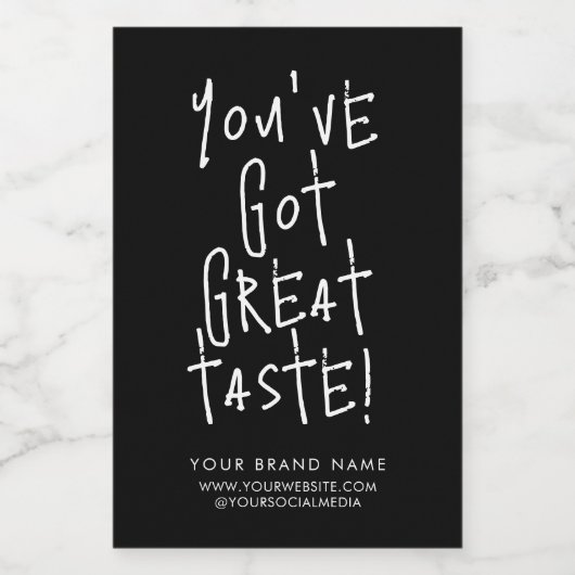 Étiquette Pour Bocaux Vous avez une excellente boîte de goût sceller l'é (Étiquettes simples)