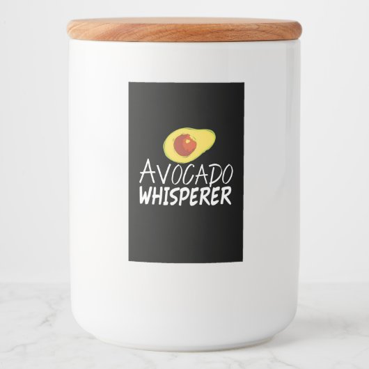 Étiquette Pour Bocaux Whisperer Avocado (Devant)