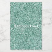 Étiquette Pour Bocaux William Morris Floral (Étiquettes simples)