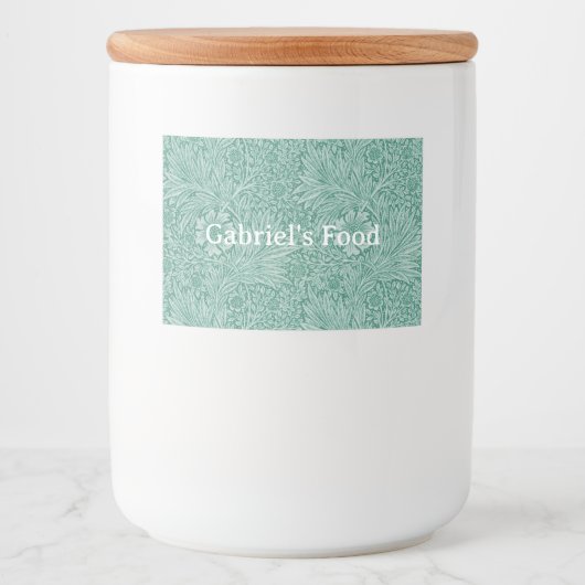 Étiquette Pour Bocaux William Morris Floral (Devant)