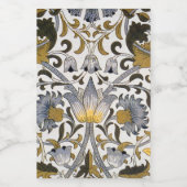 Étiquette Pour Bocaux William Morris Lodden Fleur florale (Étiquettes simples)