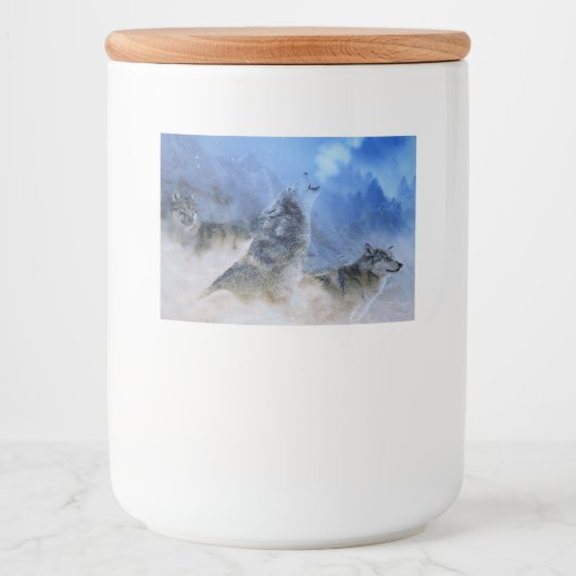 Étiquette Pour Bocaux Wolf Spirits (Devant)