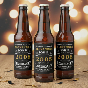 ÉTIQUETTE POUR BOUTEILLES DE BIÈRE