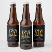 Étiquette Pour Bouteilles De Bière 100 ans d'or (Bouteilles)