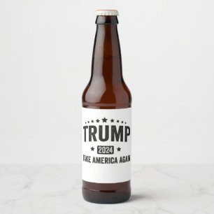 Étiquette Pour Bouteilles De Bière 2024 Trump reprend l'Amérique patriotique américai