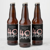Étiquette Pour Bouteilles De Bière 40 et fabuleux (Bouteilles)