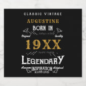 Étiquette Pour Bouteilles De Bière 40e anniversaire personnalisé (Étiquettes simples)